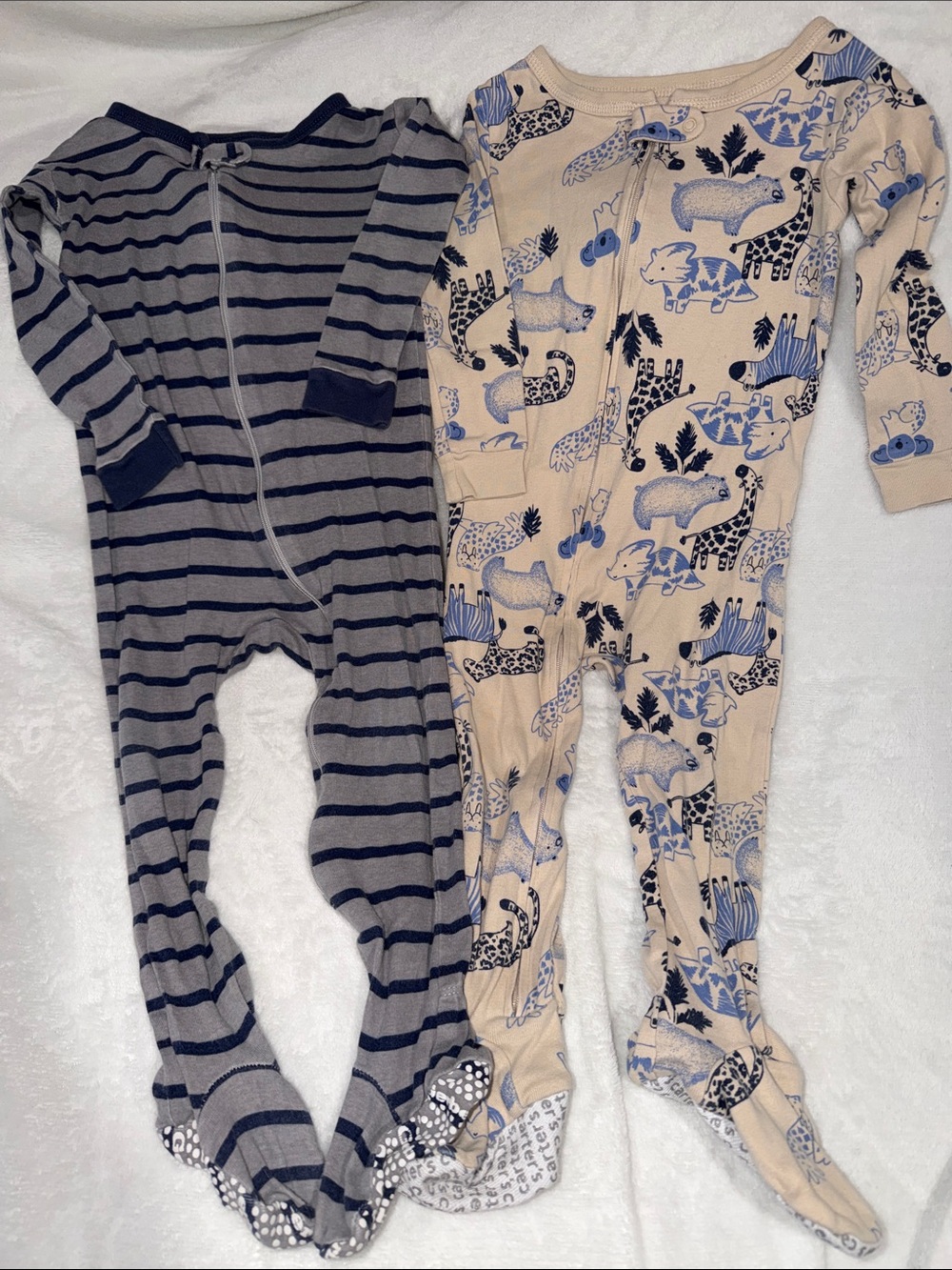 Boys Footed Pajamas-Size 2T/24 mos.